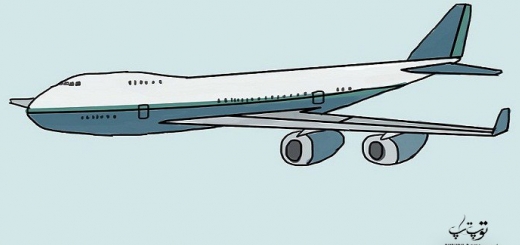 آموزش نقاشی هواپیما به شکل های مختلف