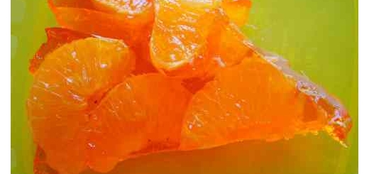آموزش کامل وآسان تهیه ژله پرتقال و گلابی