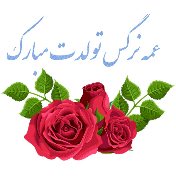 عکس نوشته عمه نرگس تولدت مبارک