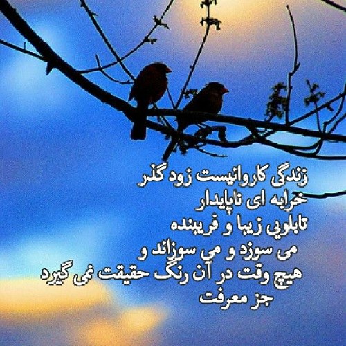 عکس نوشته زندگی برای پروفایل