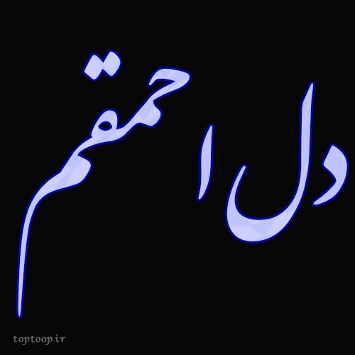 عکس نوشته دل احمقم