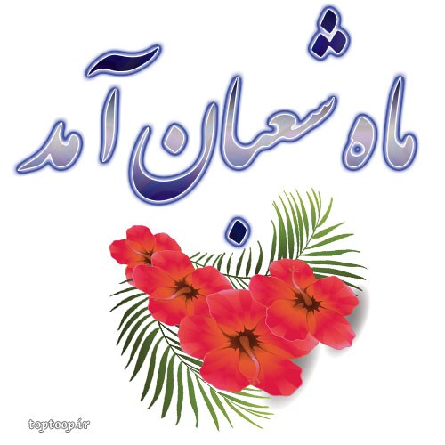 عکس نوشته ماه شعبان آمد