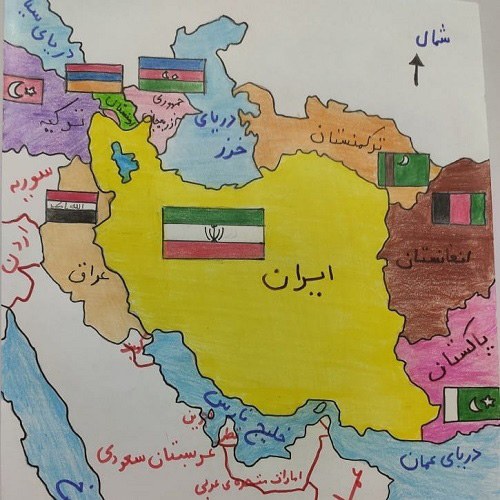 پروفایل نقاشی نقشه ایران