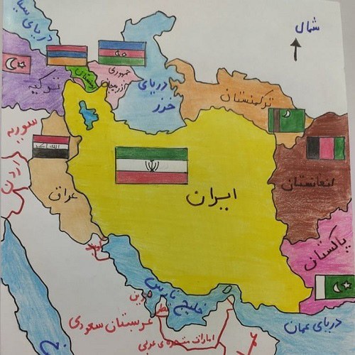 پروفایل نقاشی نقشه ایران
