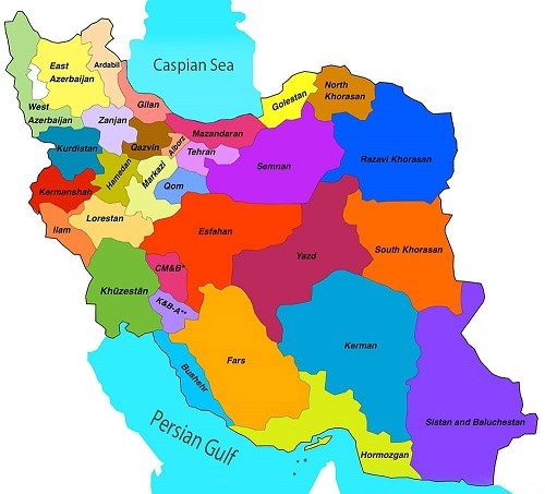 پروفایل نقشه ایران