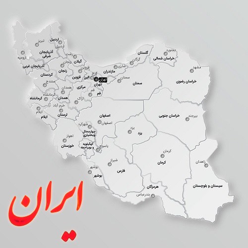 عکس نقشه ایران برای پروفایل