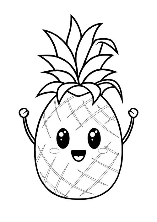 عکس نقاشی میوه آناناس