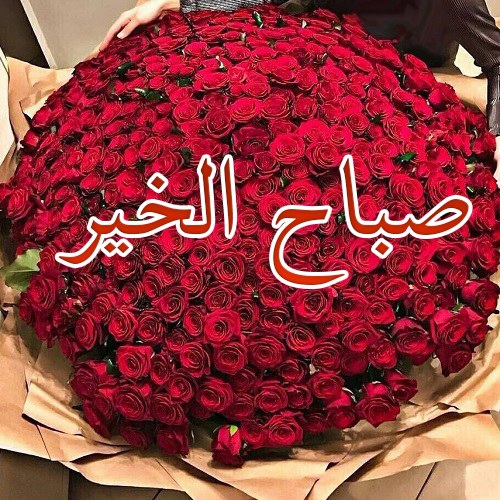 عکس نوشته صباح الخیر عربی برای پروفایل