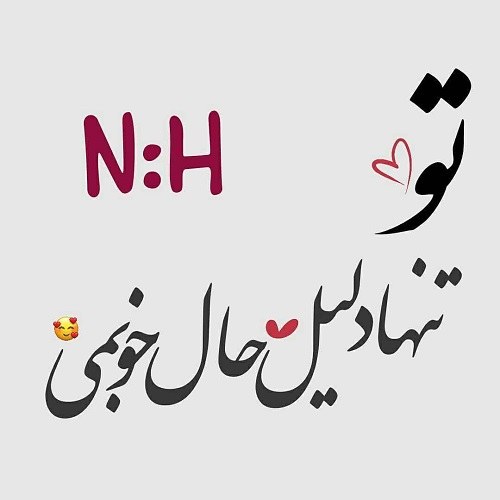 عکس حروف انگلیسی n و h باهم