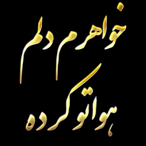 عکس نوشته خواهرم دلم هواتو کرده