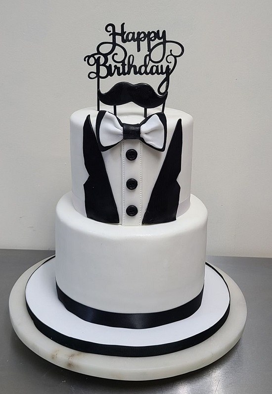 کیک تولد مردانه لاکچری اینستاگرام