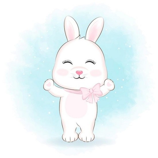 عکس نقاشی خرگوش برای کلاس اول