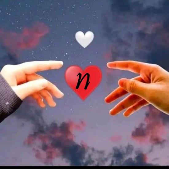 عکس حرف n عاشقانه برای پروفایل