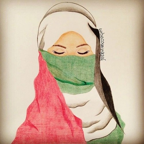 نقاشی دختر فلسطینی