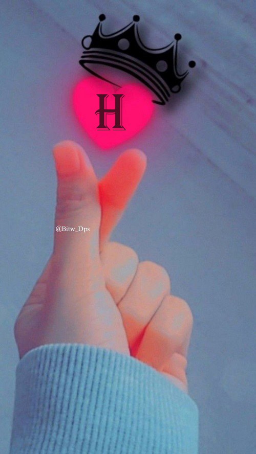 حرف h عاشقانه ، عکس حرف H