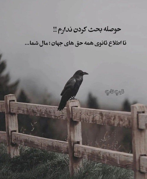 عکس نوشته طعنه دار خیلی سنگین