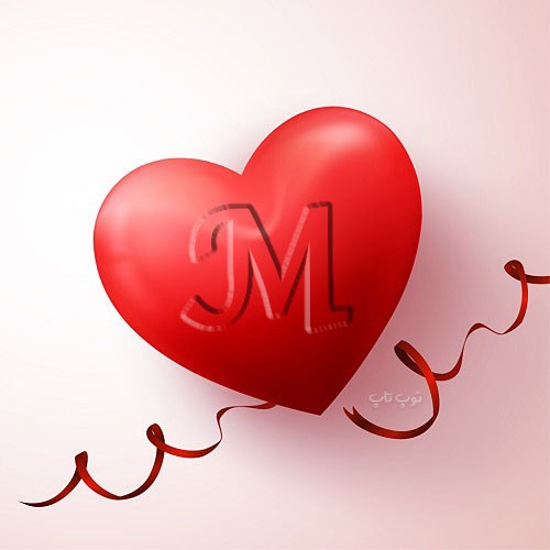 عکس انگلیسی حرف M عاشقانه