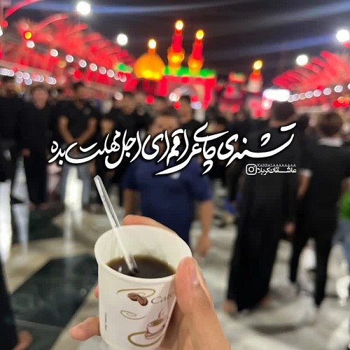 عکس نوشته های حرم امام حسین زیبا