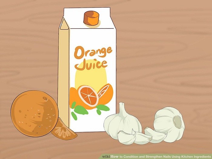 از آب پرتقال و سیر استفاده کنید