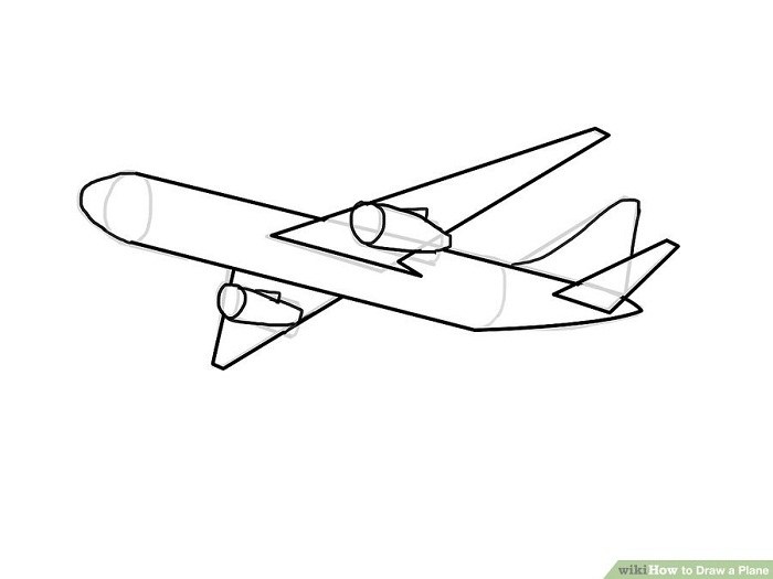 رسم تمامی بدنه هواپیما