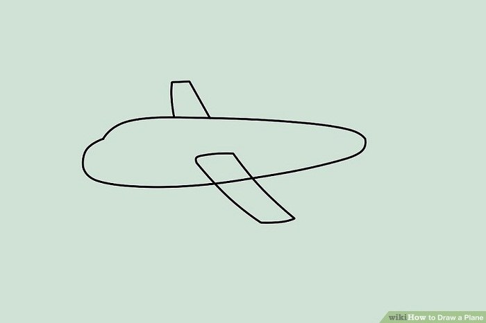 کشیدن بال های هواپیما