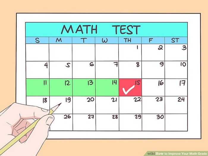 آماده بودن قبل از امتحان ریاضی