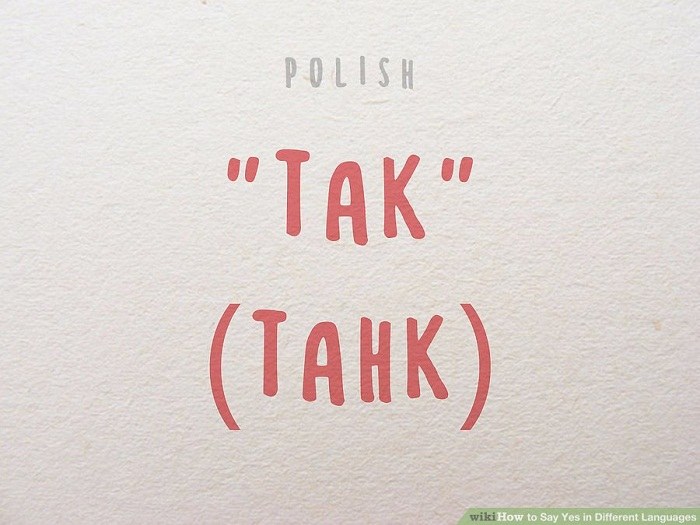 بله گفتن و اعلام موافقت به زبان لهستانی