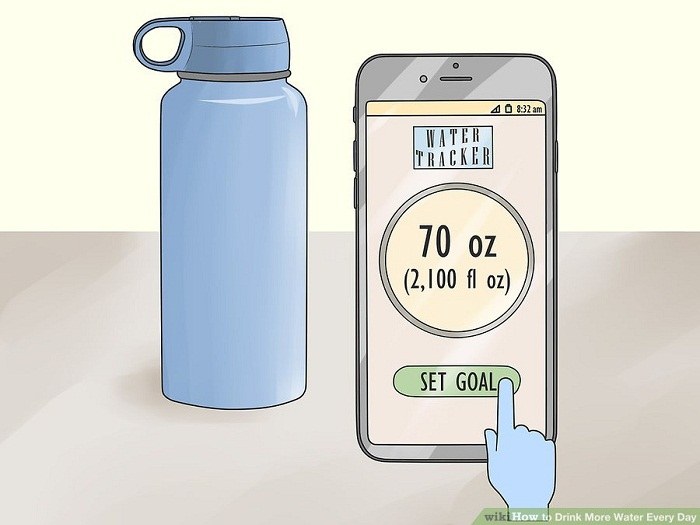 تعیین هدف برای نوشیدن روزانه آب