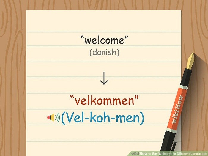 خوش آمدگویی به زبان دانمارکی