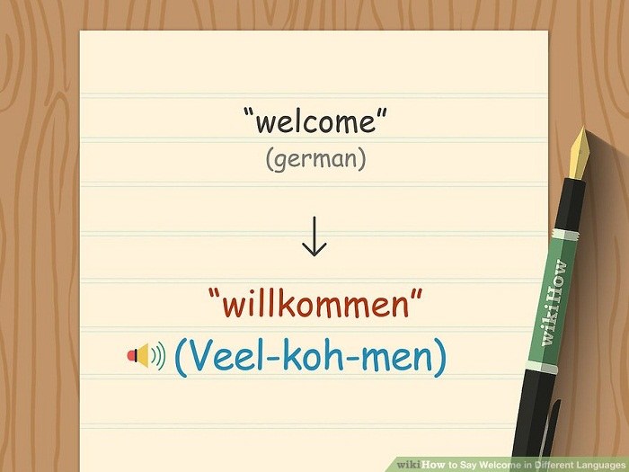 خوش آمدگویی به زبان آلمانی
