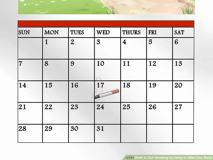 تعیین تاریخ و مکان برای ترک سیگار