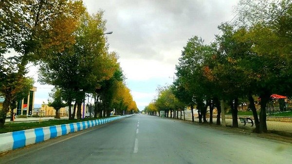 عکس هوای پاییزی شهر داران