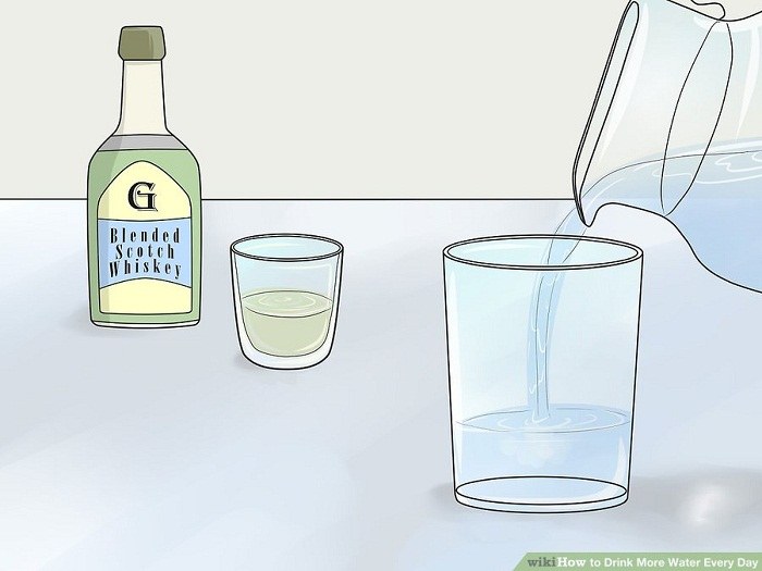 جایگزین آب در مهمانی ها بین مایعات