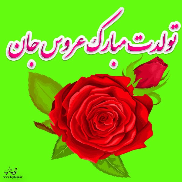 عکس نوشته تولد عروسمون