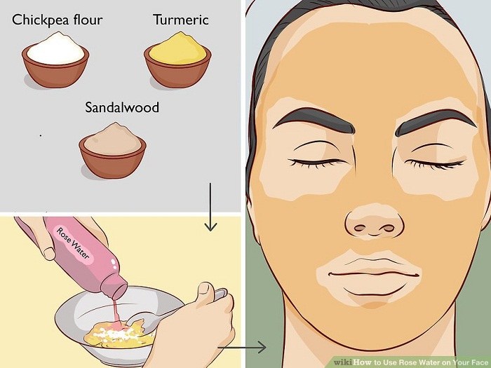درست کردن ماسک پوست صورت با گلاب
