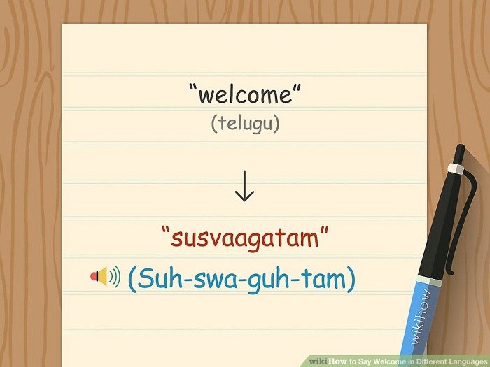 خوش آمدگویی به زبان تلوگو