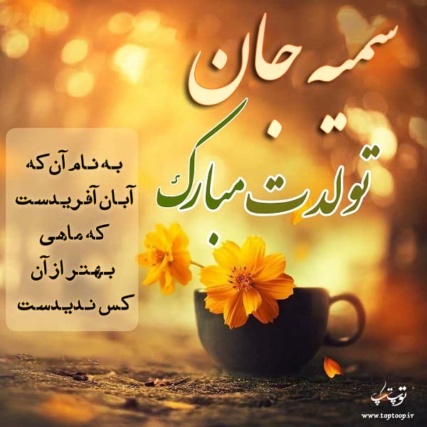 عکس تولدت مبارک سمیه جان