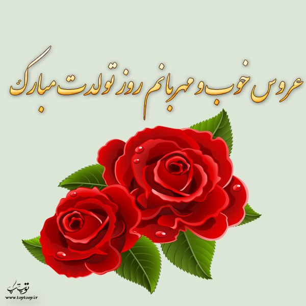 عکس نوشته تولد عروس گلم