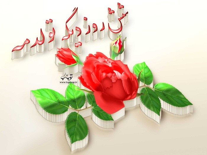 عکس نوشته شش روز دیگه تولدمه