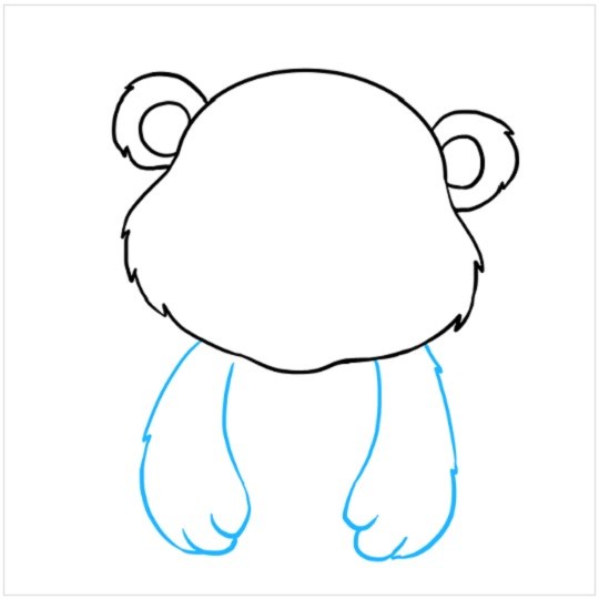 آموزش نقاشی بچه خرس برای کودکان مرحله پنجم