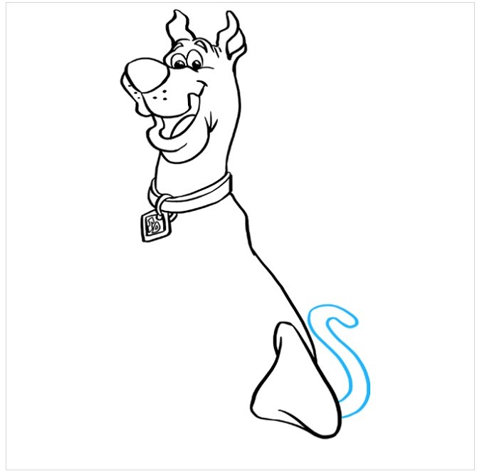 نقاشی توله سگ برای بچه ها مرحله پنجم