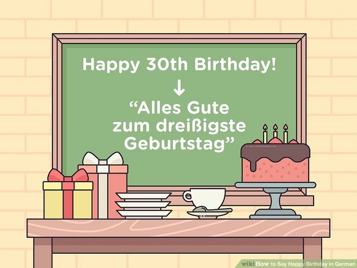عبارت های طولانی باری تبریک تولد گفتن به زبان آلمانی