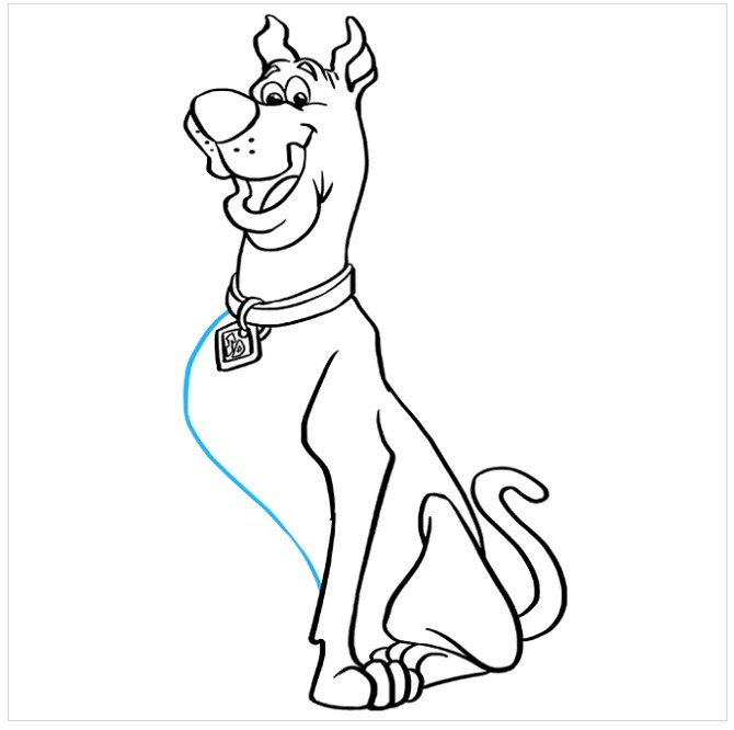 نقاشی توله سگ مرحله هفتم