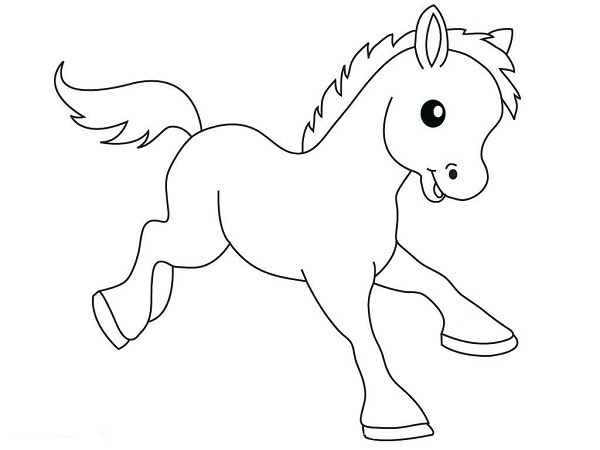 مدل نقاشی اسب برای کودکان