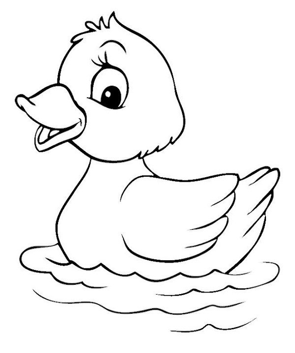 مدل نقاشی اردک برای کودکان