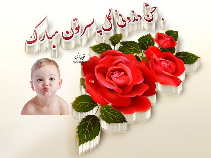 عکس نوشته جشن دندونی پل پسرتون مبارک + متن