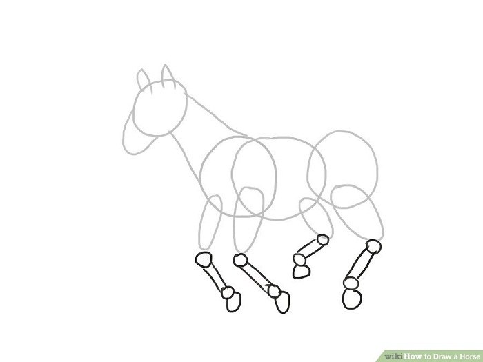 نقاشی اسب در حال حرکت