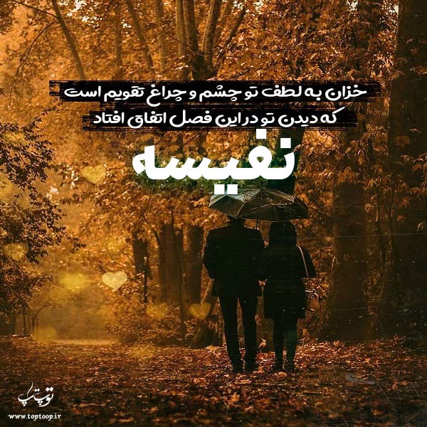 عکس نوشته ی اسم نفیسه