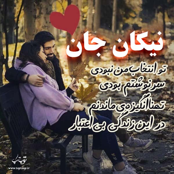 عکس نوشته اسم نیکان برای پروفایل