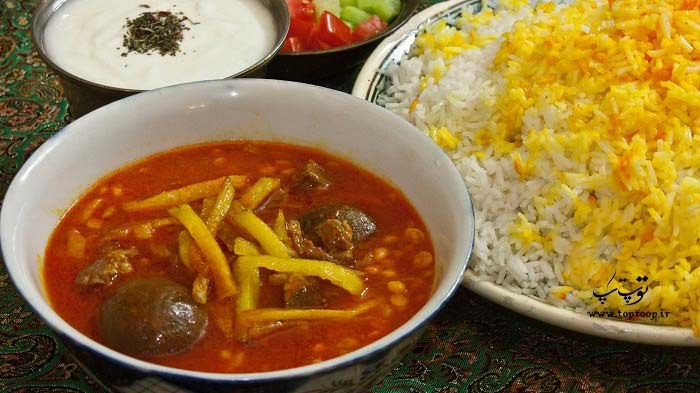 جا افتادن خورش قیمه